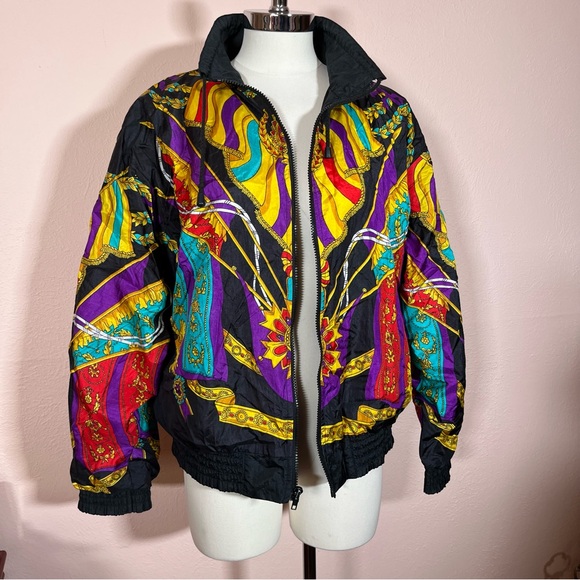 Vintage Jackets & Blazers - Vintage 1980’s London Fog Limited Edition Jewel tone Streetwear Bomber Jacket